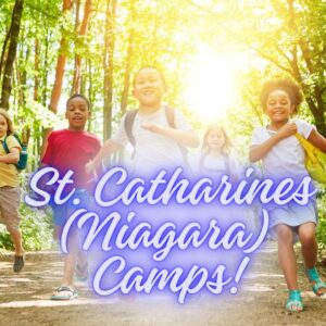 Children running joyfully at a summer camp in St. Catharines, Niagara Region
